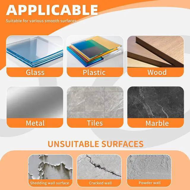 Alt view image 7 of 7 - Double Sided Tape HeavyDuty,Double Sided Tape for Walls,48Pcs 2 Sided Sticky Waterproof Pads,1.96 * 1.18 Inch Super Strong Removable Double-Sided Foam, Mounting Black Hanging Tape for Home & Office