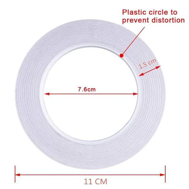Alt view image 2 of 7 - Lazydrop 6 Rolls Double Sided Tape 32 Yards Each Roll? for Arts, Crafts, Photography, Scrapbooking, Tear-by-Hand, Paper Backing (Width: 6mm/ 9mm/ 12mm/ 15mm)