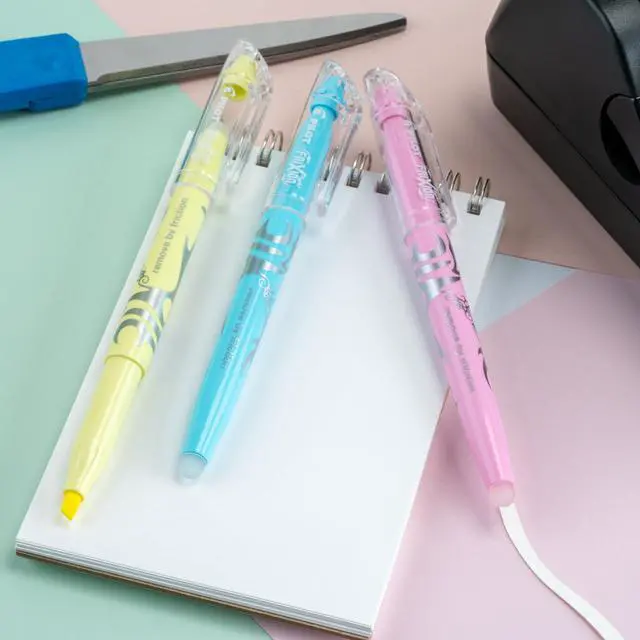 Alt view image 2 of 7 - Pilot FriXion Light Pastel Collection Erasable Highlighters, Chisel Tip, Highlighter Pens, Assorted Color Inks, 5-Pack