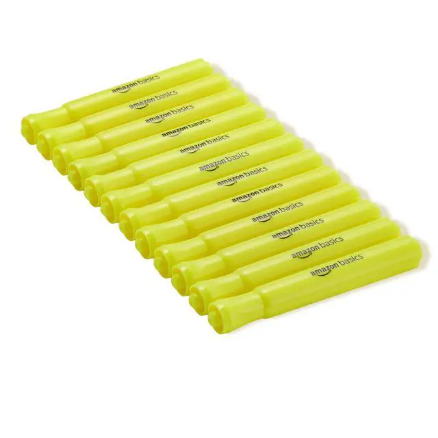 Alt view image 4 of 4 - Tank Style Highlighters, Chisel Tip, Bible Highlighter, Office and School Supplies, 12 Pack, Yellow