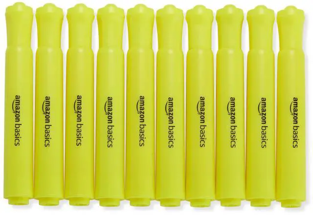 Main image of Tank Style Highlighters, Chisel Tip, Bible Highlighter, Office and School Supplies, 12 Pack, Yellow