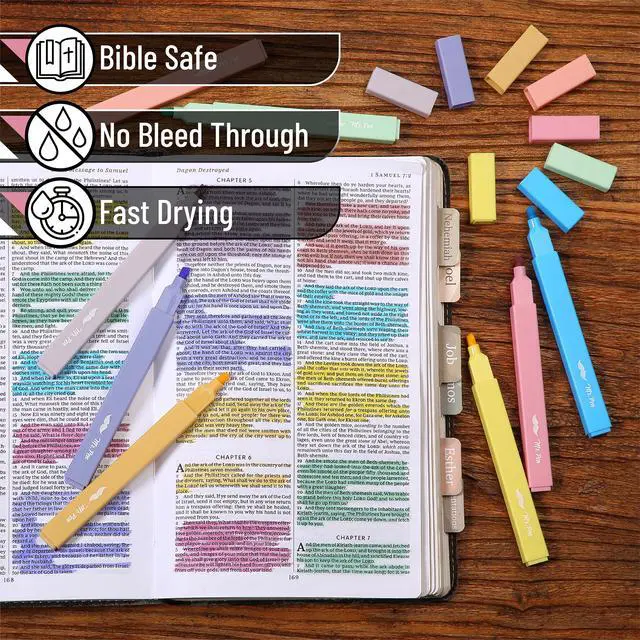 Alt view image 4 of 7 - Mr. Pen- Aesthetic Highlighters No Bleed, 8 Pack, Assorted Colors | Chisel Tip, Cute Highlighters Assorted Colors for Journaling, Highlighting, Underlining, Fast Dry, Back to School Supplies