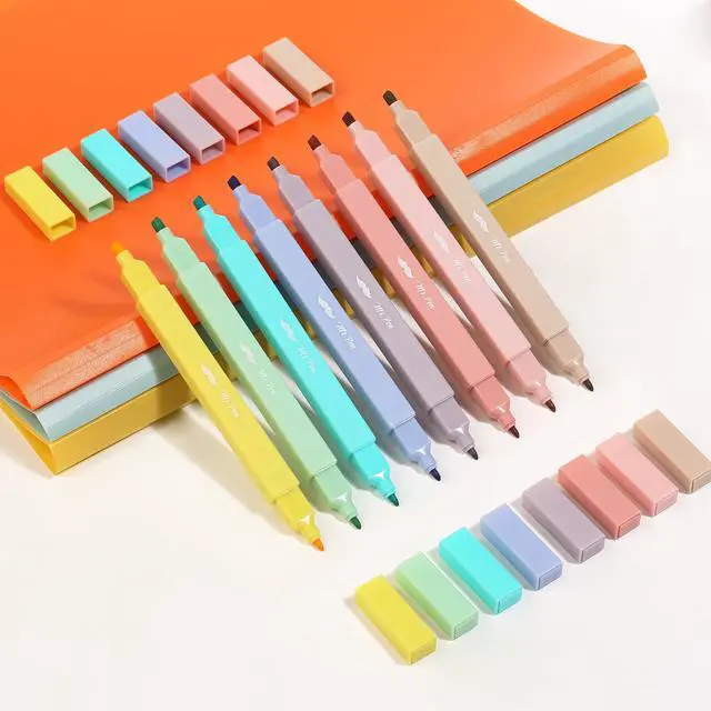 Alt view image 7 of 7 - Mr. Pen- Dual Tip Aesthetic Highlighters, 8 pcs, Chisel & Fine Tip