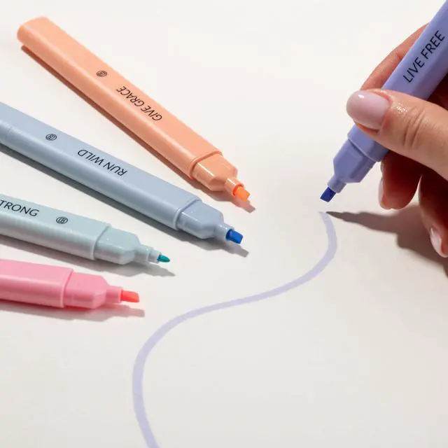 Alt view image 5 of 7 - DIVERSEBEE Bible Highlighters Assorted Colors, 5 Pack No Bleed Dual Tip Aesthetic Pastel Highlighter Pens for Journaling, Note Taking, School, Bible Study Supplies and Accessories (Dawn)