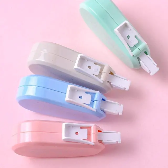 Alt view image 6 of 7 - GINCEVHY 12 Pack Aesthetic Pastel Correction Tape, 0.2 x 197 inch, Instant Corrections, Easy to Use Applicator, White Smooth Pull Out Correction Tape for School, Office, Crafting