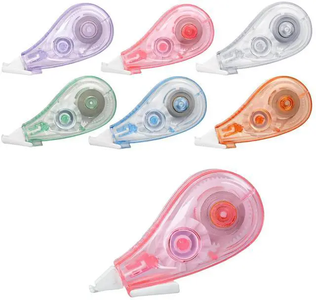 Main image of Jovanssen White Correction Tape, 6 Pack, 13.13 Feet Mini Correction Tape, Writing supplies and correction supplies for School And Office. (Candy)