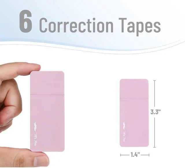 Alt view image 2 of 7 - Mr. Pen- Aesthetic Correction Tape, 0.2" x 236", 6 pcs, Pastel Colors