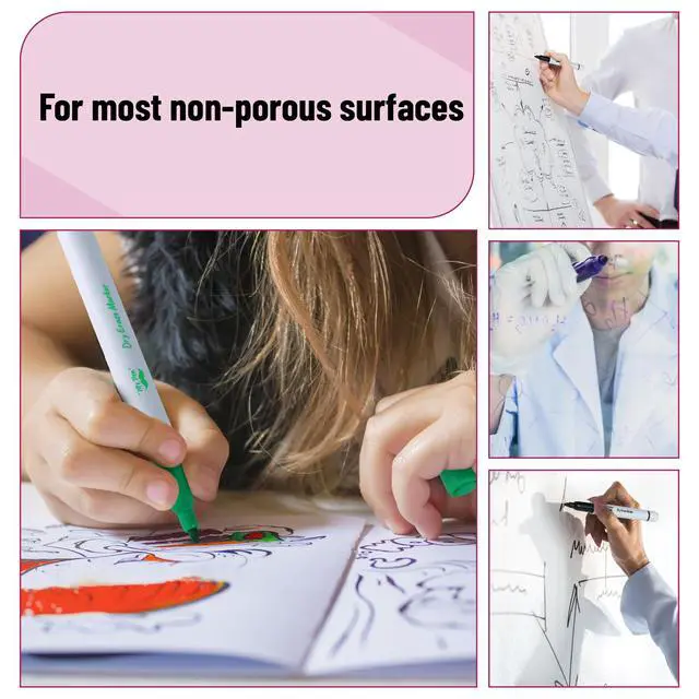 Alt view image 3 of 7 - Mr. Pen- Dry Erase Markers, 12 Pack, Assorted Colors, Fine Tip