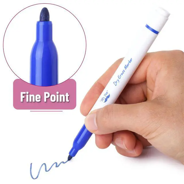 Alt view image 4 of 7 - Mr. Pen- Dry Erase Markers, 12 Pack, Assorted Colors, Fine Tip