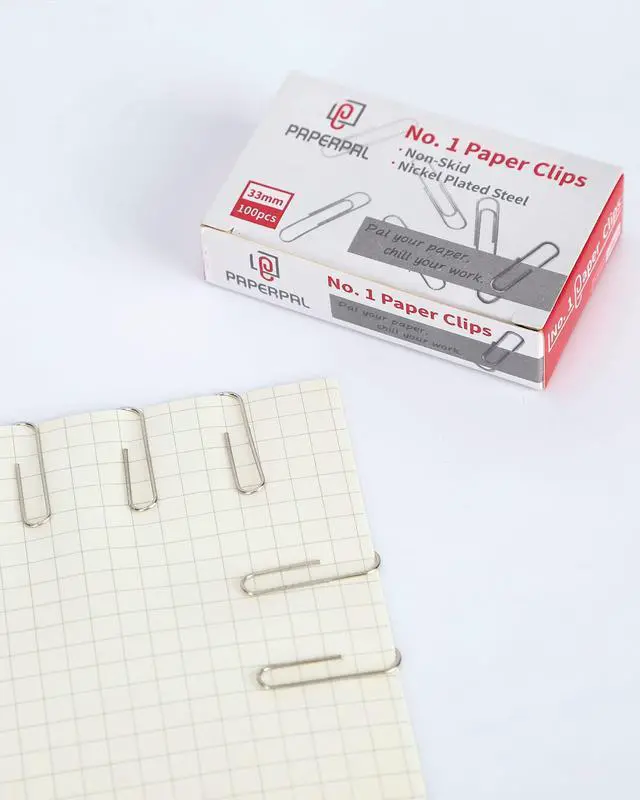 Alt view image 5 of 7 - PAPERPAL Paperclips for Office School & Personal Use, #1 Nonskid Paper Clip (1-2/7"), 600 Medium Paper Clips (6 Boxes of 100 Each), Silver