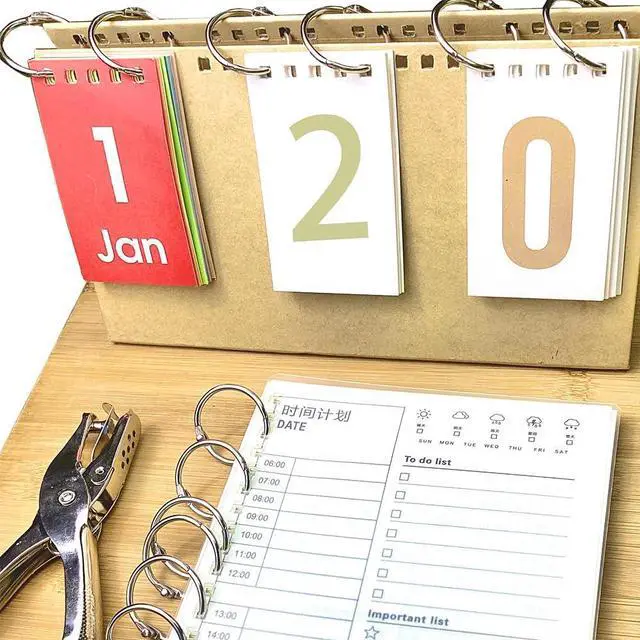 Alt view image 7 of 7 - Vfrikor 2 Pack Single Hole Punch with 20 Pcs Binder Rings, 1/4 Inch One Hole Paper Puncher, Small Hole Punches for Paper, Crafts, Binder, Tags, Cards and Tickets (Silver)