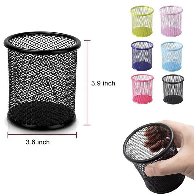 Alt view image 2 of 7 - AYANICA Pen Holder Pencil Organizer Mesh Cup Marker Tape Clip Scissors Container for Office Desk School Student and Teacher