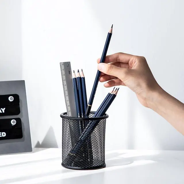 Alt view image 4 of 7 - AYANICA Pen Holder Pencil Organizer Mesh Cup Marker Tape Clip Scissors Container for Office Desk School Student and Teacher