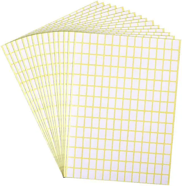 Main image of 2940 Pcs Matte Small White Labels Stickers Blank Labels Removable Price Tags Labels Stickers for Jars Boxes File Folders Envelopes School Office Kitchen (13 X 9 mm)