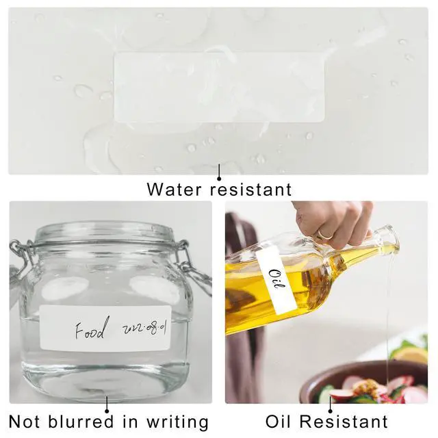 Alt view image 3 of 5 - Removable Freezer Labels, Date Label 1x3 Inch Food Storage Stickers, Waterproof Oil Resistant Easy Clean Leaves no Residue 250 Total Per Roll