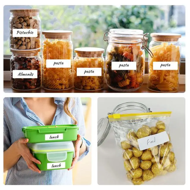 Alt view image 5 of 5 - Removable Freezer Labels, Date Label 1x3 Inch Food Storage Stickers, Waterproof Oil Resistant Easy Clean Leaves no Residue 250 Total Per Roll