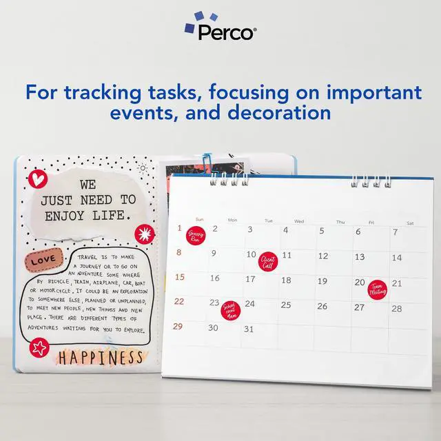 Alt view image 3 of 7 - Perco Red Round Circle Dot Sticker 1-Inch Labels with Perforation for Easy Tear-Off, 1,000 Stickers per Roll - Sale, Discount & Urgent Labels for Pricing & Alerts, Strong Adhesive - Made in USA