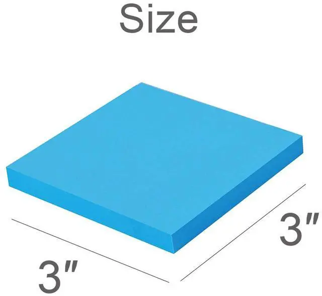 Alt view image 2 of 7 - Sticky Notes 3x3 Inches,Bright Colors Self-Stick Pads, Easy to Post for Home, Office, Notebook, 82 Sheets/pad