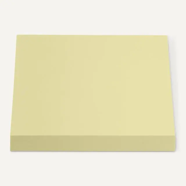 Alt view image 3 of 5 - Square Sticky Notes, Self-Stick Pads, 3 x 3 inches, Yellow, 5-Pack, 100 Sheets per Pad