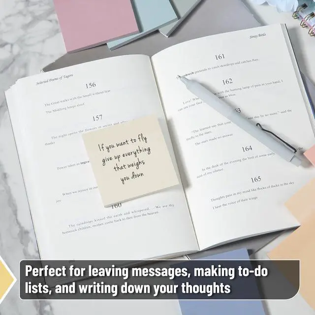 Alt view image 4 of 7 - Mr. Pen- Sticky Notes, 3"x3", 12 Pads, 600 Sheets, Soft Vintage Colors