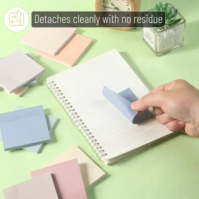 Alt view image 5 of 7 - Mr. Pen- Sticky Notes, 3"x3", 12 Pads, 600 Sheets, Soft Vintage Colors
