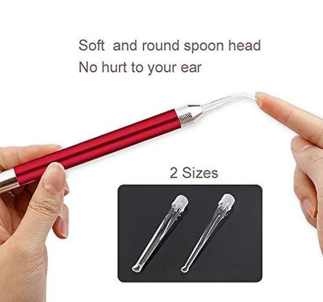 Alt view image 4 of 7 - POZILAN Ear Picker Tweezers with LED Light - 8 Pack Ear Wax Removal Tool Cleaner Kit for Kids and Adults, Earwax Spoon Digger & Tweezers for Ear Cleaning Tool Gift Set
