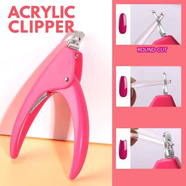 Alt view image 3 of 7 - Teenitor Clear Coffin Nail Tips Set, Long Acrylic Nail Kit Full Cover Clear Press On Nails, 600 Pcs Fake Nails with Glue, Acrylic Nail Clipper Files and Buffer Polisher