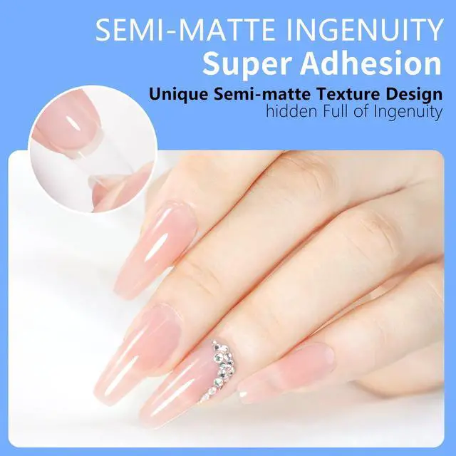 Alt view image 4 of 7 - Coffin Nail Tips Press on Nails, Fake Nails for DIY Home Nail Art, Long Full Cover Acrylic Nail Tips 600Pcs, Semi - Matte Finish for Salons & Gifts - Viywicz