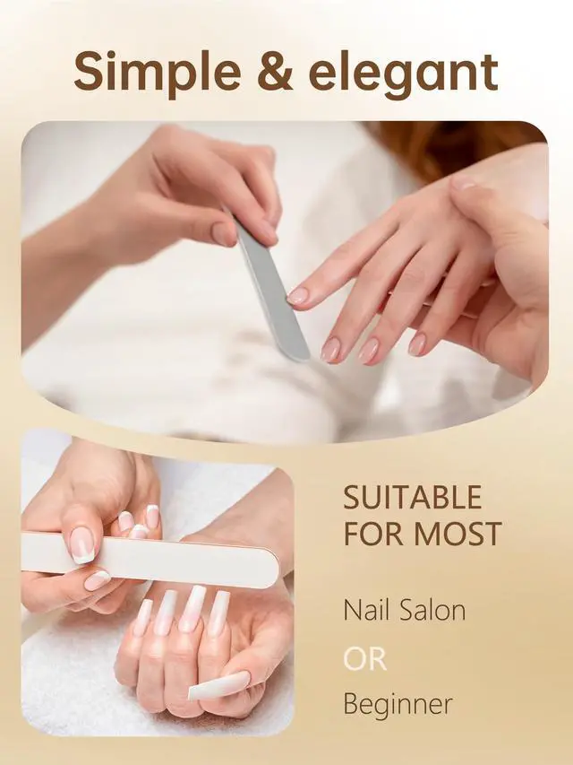 Alt view image 6 of 7 - AORAEM Square Nail Tips, Pre-Shaped Clear Acrylic Fake Nails, Full Cover Half Matte Press On Nails for Home DIY Nail Salons, 240PCS Long Tapered Square
