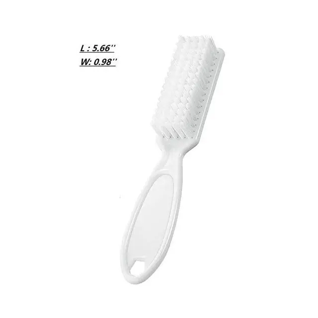 Alt view image 2 of 3 - SQULIGT 6Pcs Handle Grip Nail Brush, Hand Fingernail Cleaner Brush Manicure Tools Scrub Cleaning Brushes for Toes and Nails (White)
