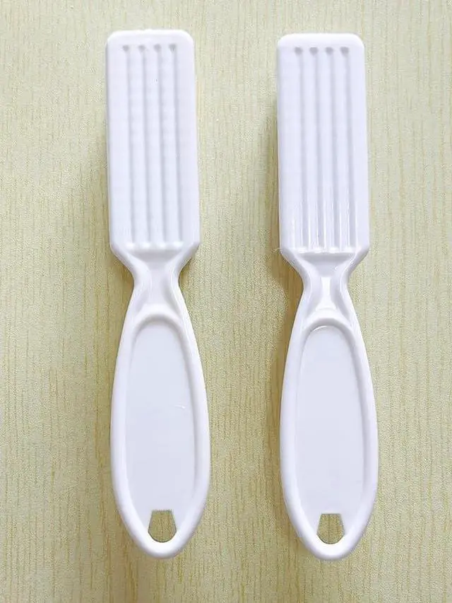 Alt view image 6 of 7 - SQULIGT 12Pcs Nail Brush for Cleaning Fingernails, Handle Grip Cleaning Brush for Nail and Toenail, Nail Dust Brush Manicure Pedicure Tools Scrubbing Brush Women Men Home Salon(White)