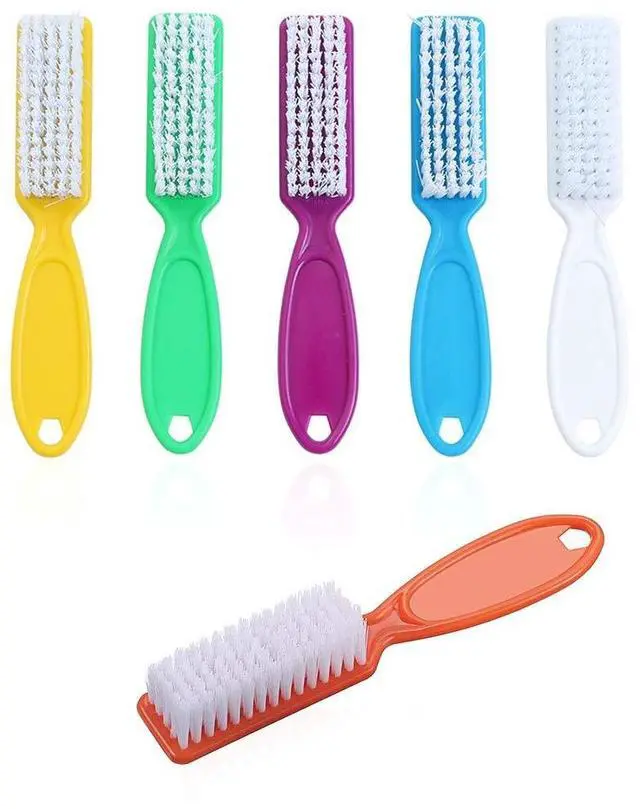 Main image of 6 Pcs Handle Grip Nail Brush,Nail Cleaning Brushes for Toes and Fingernail