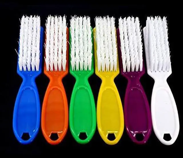 Alt view image 5 of 5 - 6 Pcs Handle Grip Nail Brush,Nail Cleaning Brushes for Toes and Fingernail