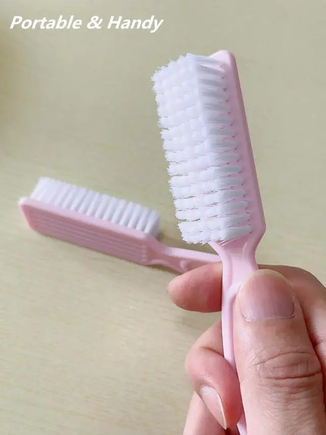 Alt view image 2 of 6 - SQULIGT 6Pcs Nail Brush for Cleaning Fingernails, Handle Grip Cleaning Brush for Nail and Toenail, Nail Dust Brush Manicure Pedicure Tools Scrubbing Brush Women Men Home Salon(Pink)