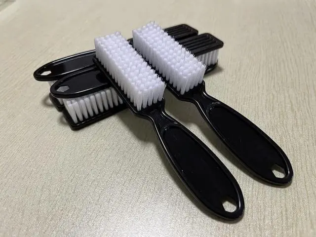 Alt view image 5 of 7 - SQULIGT 6Pcs Handle Grip Nail Brush, Hand Fingernail Cleaner Brush Manicure Tools Scrub Cleaning Brushes for Toes and Nails (Black)