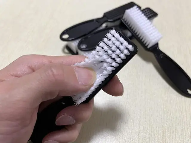 Alt view image 6 of 7 - SQULIGT 6Pcs Handle Grip Nail Brush, Hand Fingernail Cleaner Brush Manicure Tools Scrub Cleaning Brushes for Toes and Nails (Black)