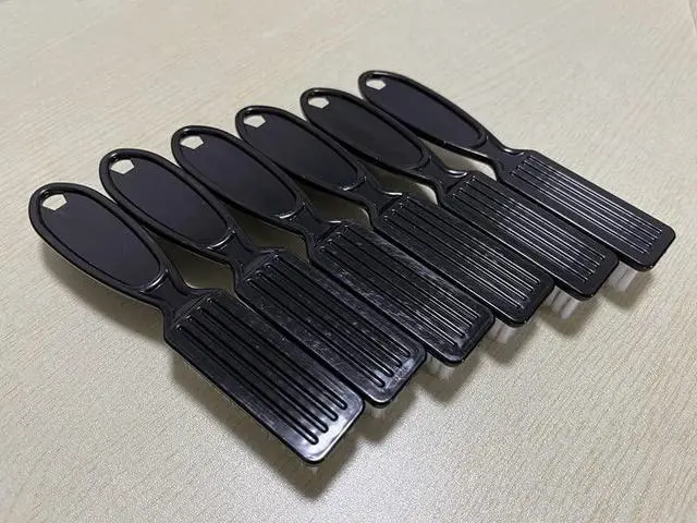 Alt view image 7 of 7 - SQULIGT 6Pcs Handle Grip Nail Brush, Hand Fingernail Cleaner Brush Manicure Tools Scrub Cleaning Brushes for Toes and Nails (Black)