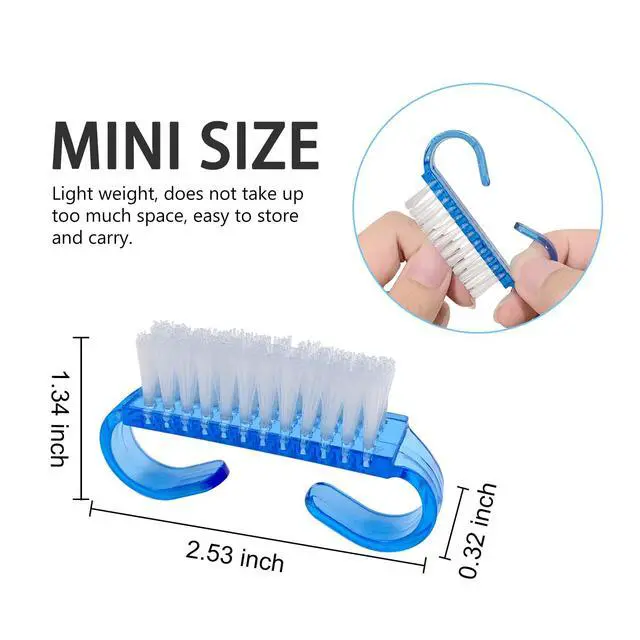 Alt view image 2 of 6 - Handle Grip Nail Brush, 24 Pack Small Fingernail Brushes, Hand Scrub Cleaning Brush Kit for Nails and Toes Women Men, Multicolor