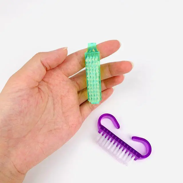 Alt view image 4 of 6 - Handle Grip Nail Brush, 24 Pack Small Fingernail Brushes, Hand Scrub Cleaning Brush Kit for Nails and Toes Women Men, Multicolor
