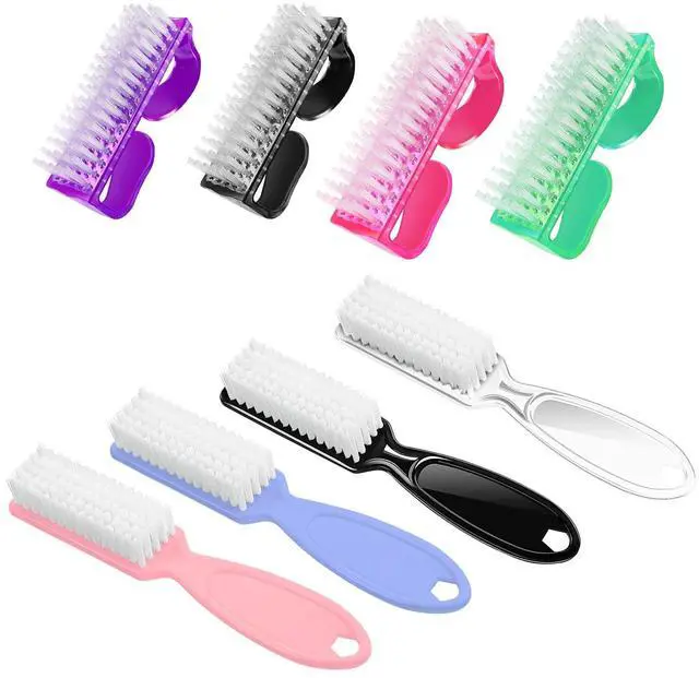 Main image of 8 PCS Nail Brush for Cleaning Fingernails, Handle Grip Nail Scrubber Brush, Cleaner Brushes Manicure Tools Scrub Brushes Kit, Toenail Brush To Clean Under Nails Pedicure Foot Small Brush Women Men