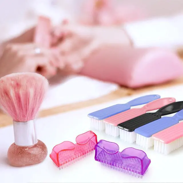 Alt view image 7 of 7 - 8 PCS Nail Brush for Cleaning Fingernails, Handle Grip Nail Scrubber Brush, Cleaner Brushes Manicure Tools Scrub Brushes Kit, Toenail Brush To Clean Under Nails Pedicure Foot Small Brush Women Men