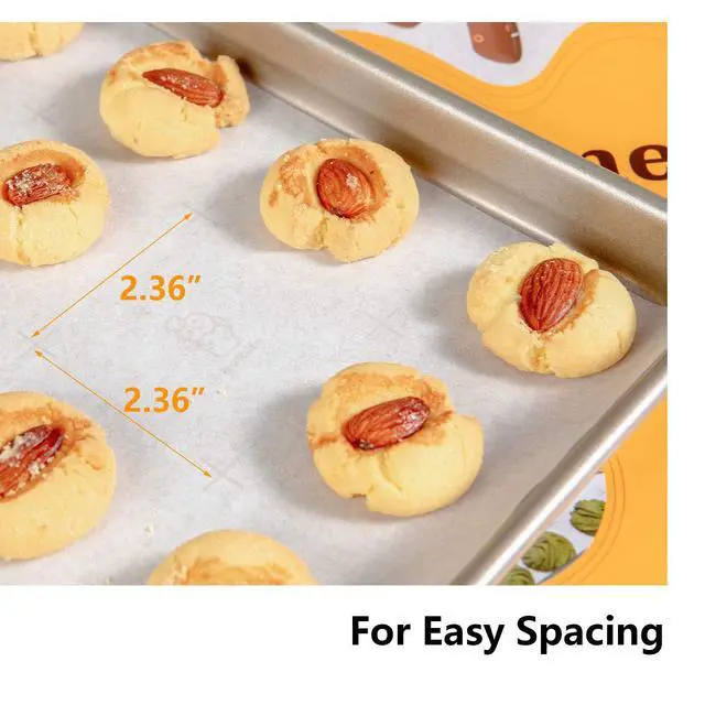 Alt view image 3 of 5 - Katbite 12x16 Inch Parchment Paper Sheets with Grid Lines, Precut Baking Paper, Non-Stick & Heavy Duty, Half Sheet Parchment Paper for Cookies, Cup Cake Baking, Cooking, Air Fryer, Steaming, Grilling