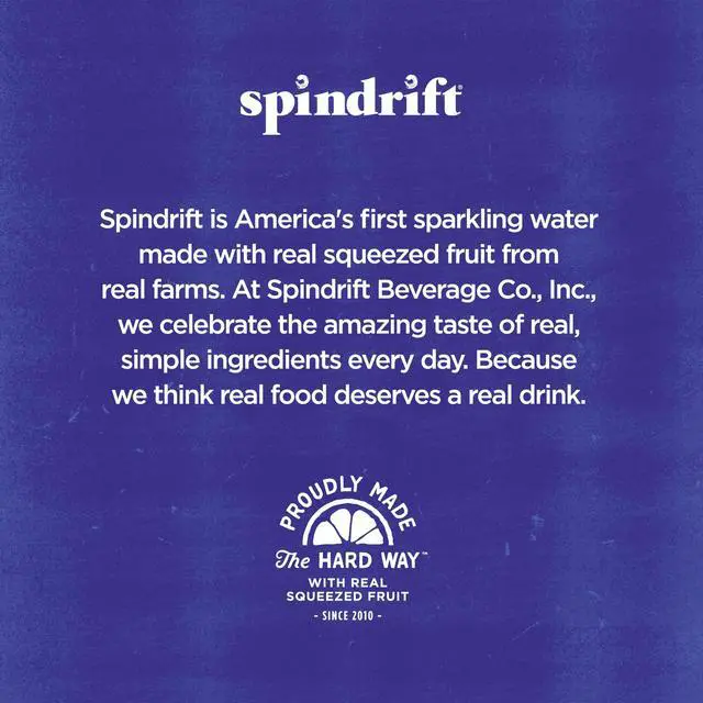 Alt view image 3 of 4 - Spindrift Sparkling Water, 4 Flavor Variety Pack, Made with Real Squeezed Fruit, 12 Fl Oz (Pack of 20)