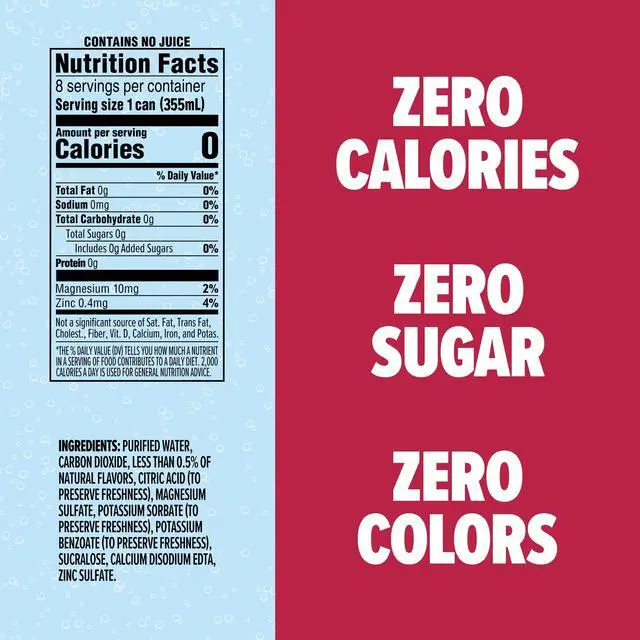 Alt view image 4 of 7 - Sparkling Water, Black Cherry - 8-Pack, 12 Fl Oz Cans - Flavored Carbonated Seltzer Water with Electrolytes, Zero Sugar & Zero Calories