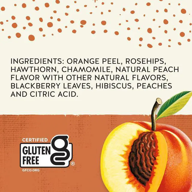 Alt view image 6 of 6 - Country Peach Passion Herbal Tea, 20 Tea Bags Box
