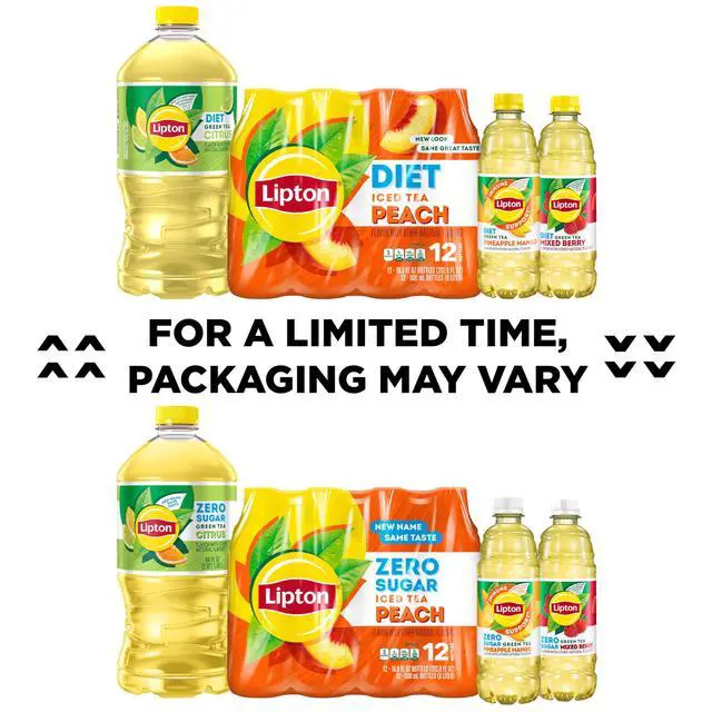 Alt view image 3 of 5 - Zero Sugar Iced Tea, Green Tea Citrus, 16.9 fl oz Bottles, (12 Pack), 100% DV Vitamin C