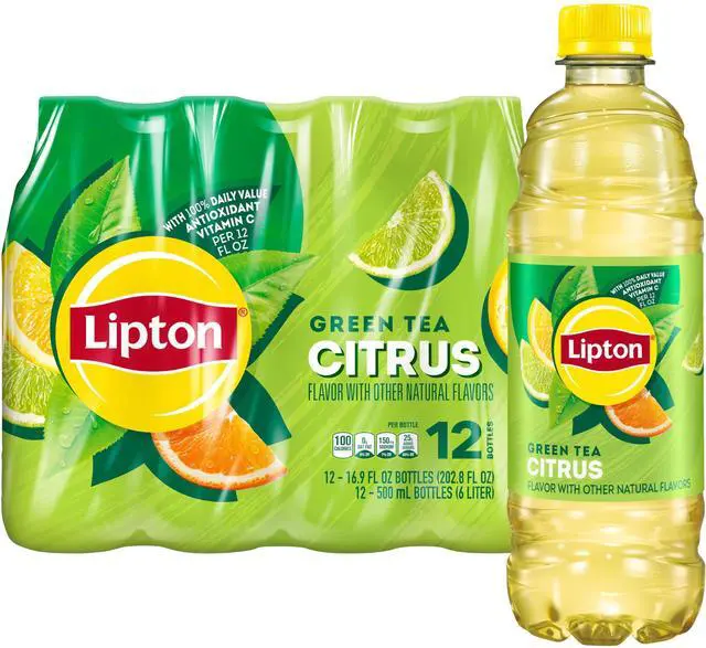 Main image of Green Tea Citrus, 16.9 Fl Oz Bottles (Pack of 12)