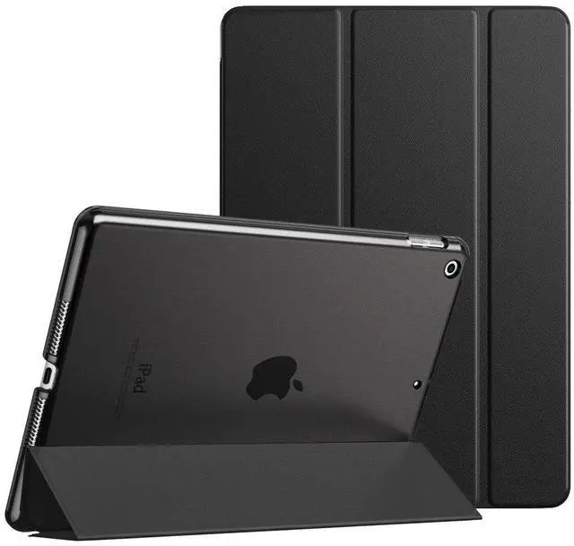 Main image of Moko Case for iPad 10.2 Case iPad 9th Generation 2021/ iPad 8th Generation 2020/ iPad 7th Generation 2019, Slim Stand Hard Back Shell Smart Cover Case for iPad 10.2 inch, Auto Wake/Sleep, Black