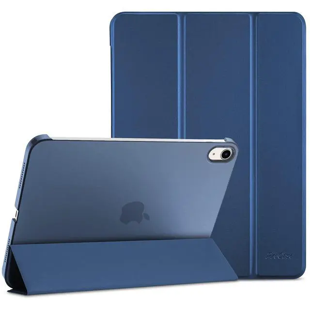 Main image of for iPad (A16) 11th Generation 11 Inch 2025/ iPad 10th Generation 10.9 Inch 2022 Case, Slim Smart Cover with Translucent Hard Shell Back, Supports Touch ID, Auto Wake/Sleep -Navy