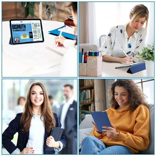 Alt view image 7 of 7 - for iPad (A16) 11th Generation 11 Inch 2025/ iPad 10th Generation 10.9 Inch 2022 Case, Slim Smart Cover with Translucent Hard Shell Back, Supports Touch ID, Auto Wake/Sleep -Navy